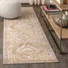 Darija Ornate Geometric Medallion Runner Rug
