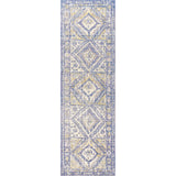 Darija Ornate Geometric Medallion Runner Rug