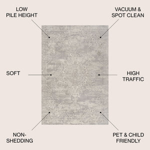 Alhambra Ornate Medallion Modern Area Rug