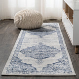 Alhambra Ornate Medallion Modern Runner Rug