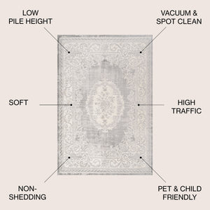 Rosalia Cottage Medallion Area Rug