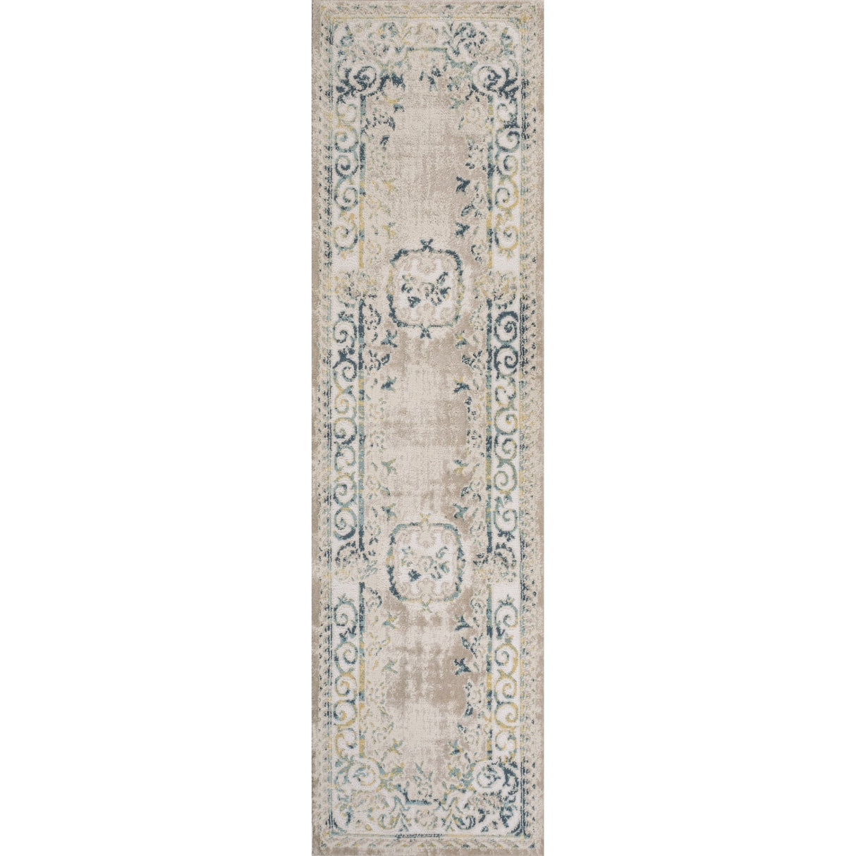 Rosalia Cottage Medallion Runner Rug