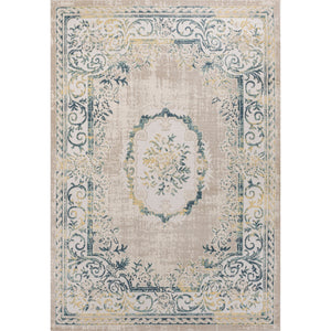 Rosalia Cottage Medallion Vintage Area Rug