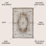 Rosalia Cottage Medallion Area Rug