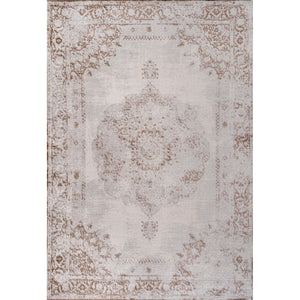 Rosalia Cottage Medallion Plush Area Rug