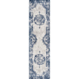 Rosalia Cottage Medallion Woven Runner Rug