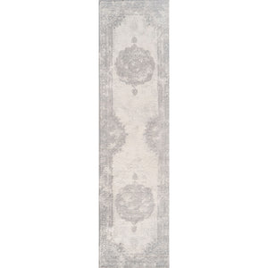 Rosalia Cottage Medallion Woven Runner Rug