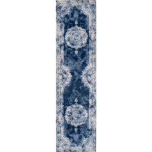Rosalia Cottage Medallion Woven Runner Rug