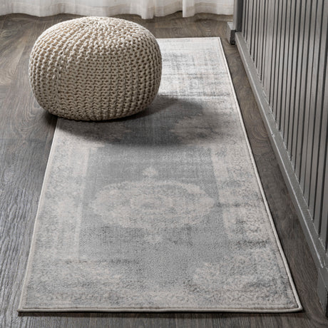 Rosalia Cottage Medallion Woven Runner Rug