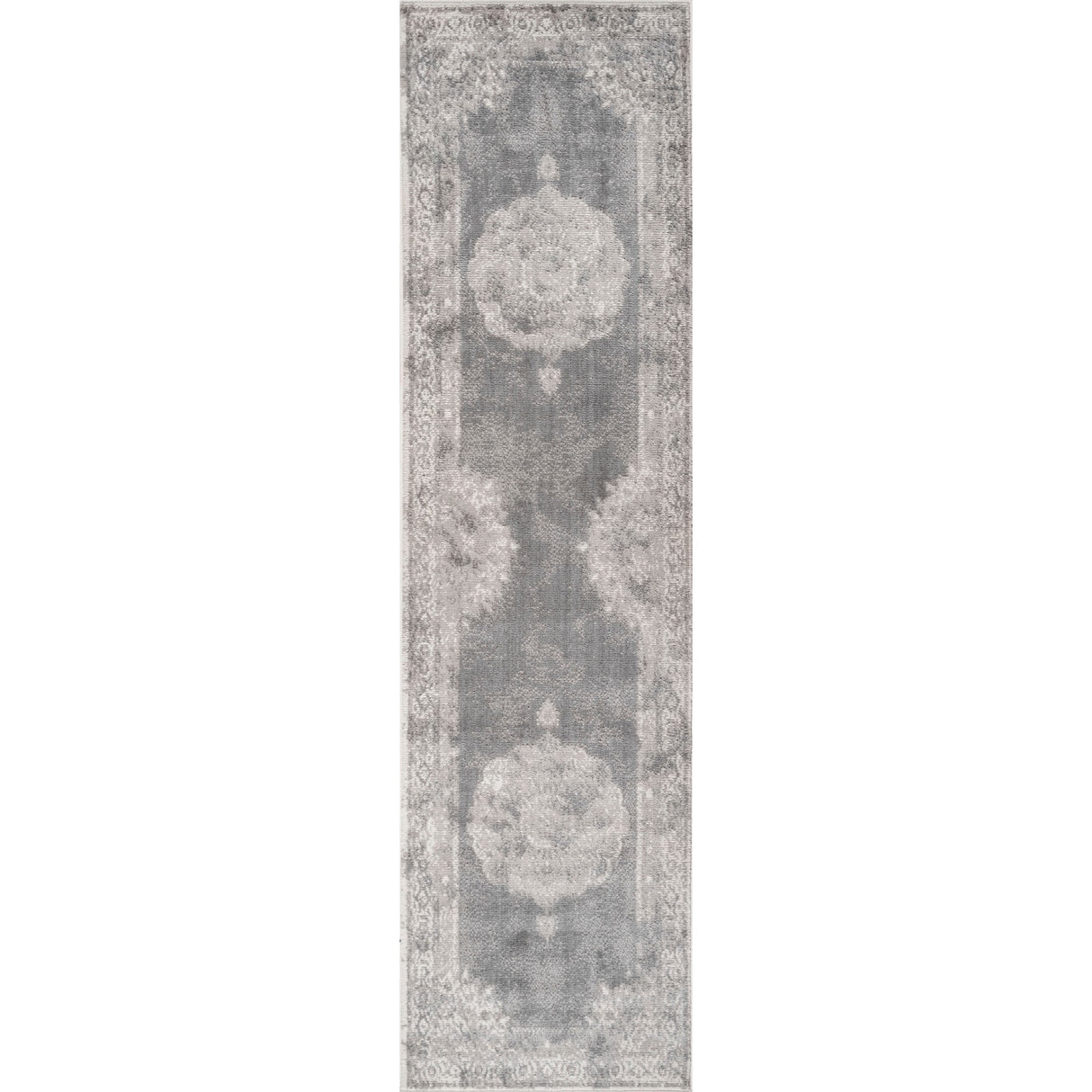 Rosalia Cottage Medallion Woven Runner Rug