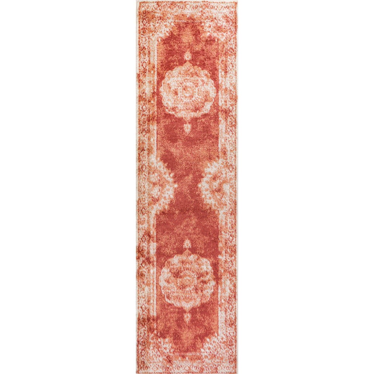 Rosalia Cottage Medallion Woven Runner Rug