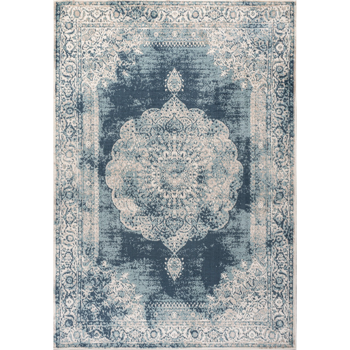 Rosalia Cottage Medallion Bohemian Area Rug