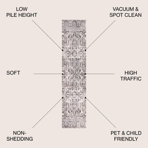 Scala Grand Medallion Ornate Runner Rug