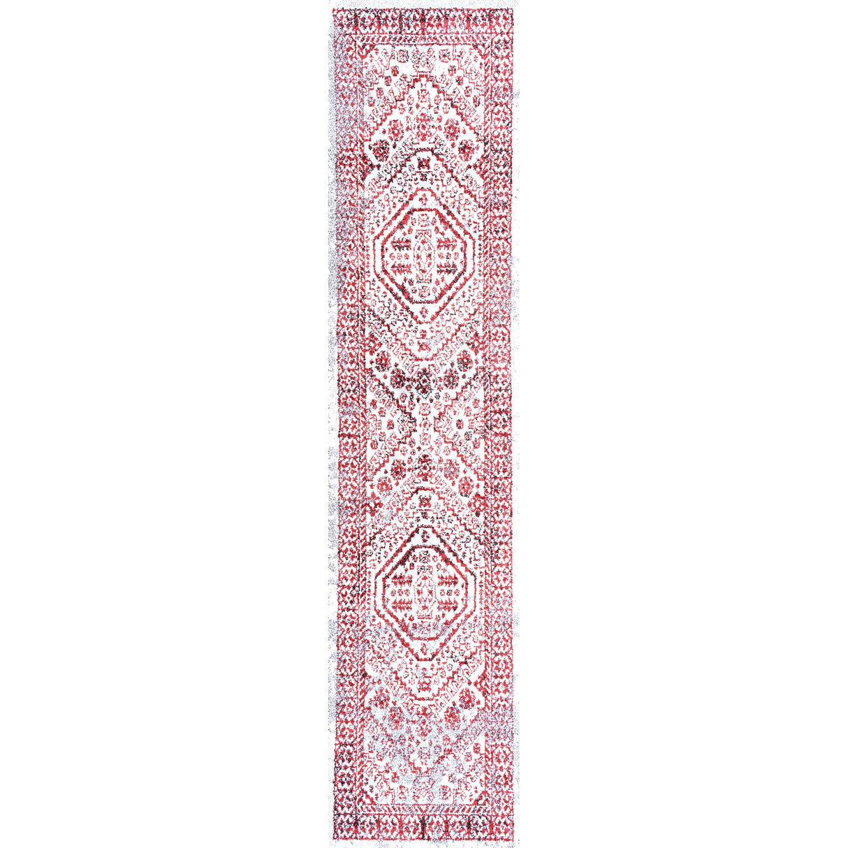 Boho Cottage Medallion Runner Rug