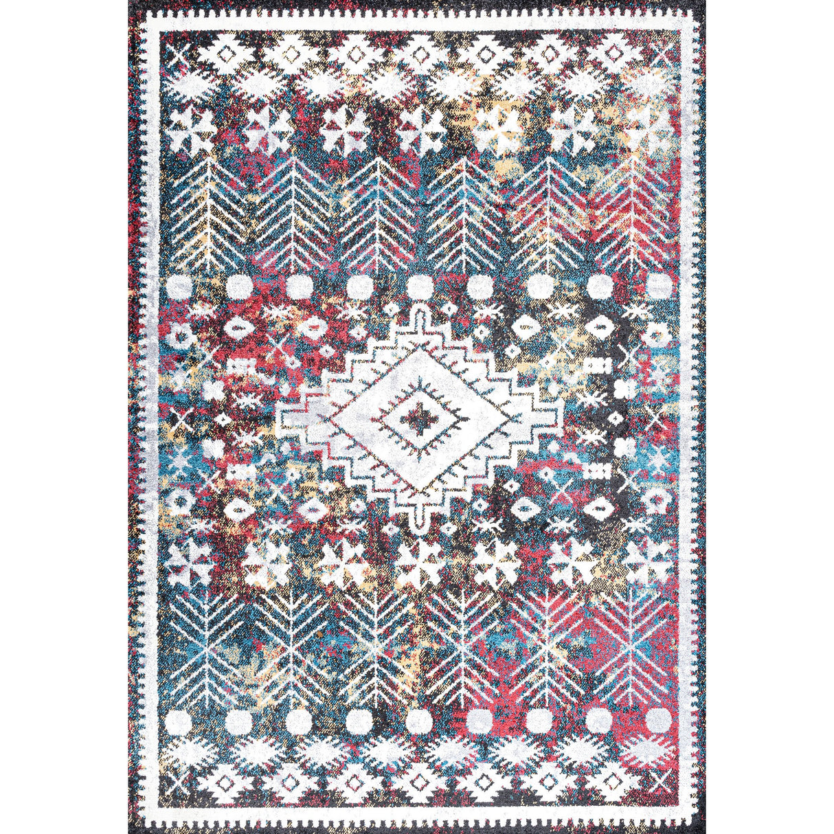 Dhiya Distressed Kilim Area Rug