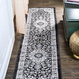 Palmette Modern Persian Floral Runner Rug
