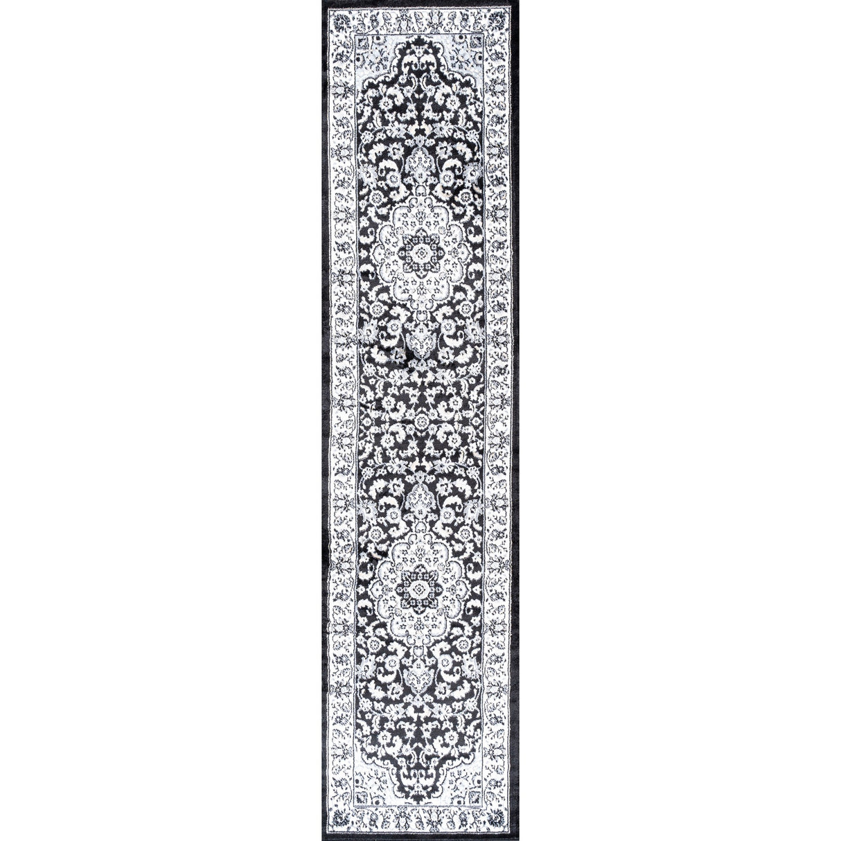 Palmette Modern Persian Floral Runner Rug
