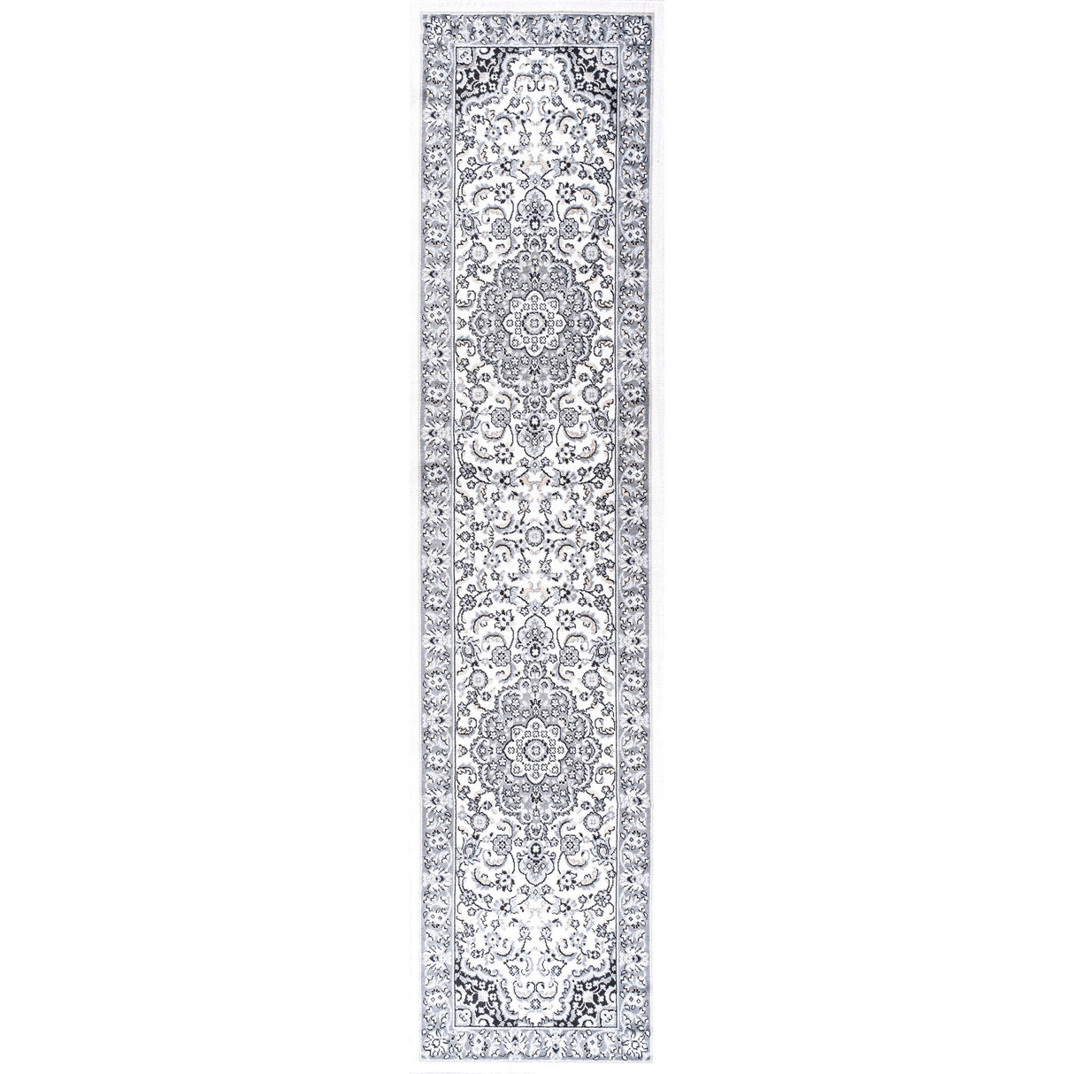 Palmette Modern Persian Floral Runner Rug