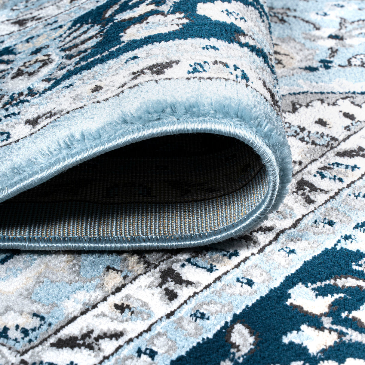 Palmette Modern Persian Floral Runner Rug