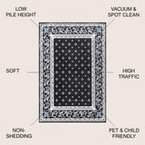 Acanthus French Border Area Rug