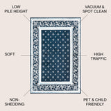 Acanthus French Border Area Rug