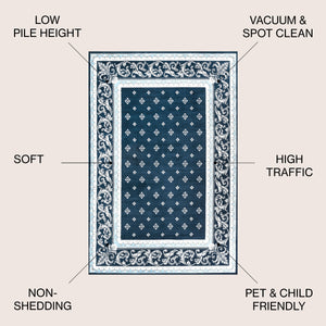 Acanthus French Border Area Rug