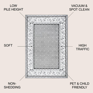 Acanthus French Border Area Rug