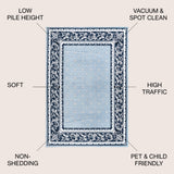 Acanthus French Border Area Rug