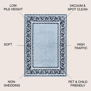 Acanthus French Border Area Rug