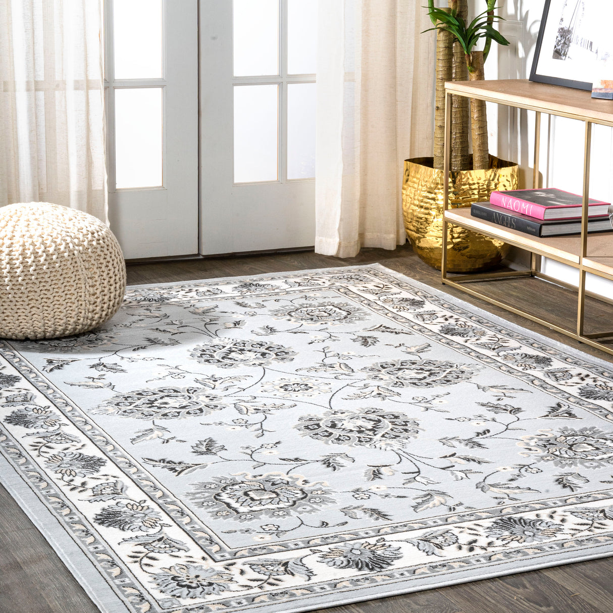 Cherie French Cottage Area Rug 4 Size/6 Colors Available