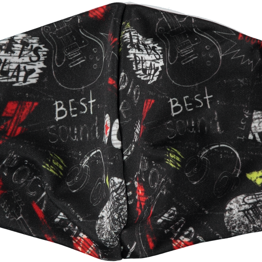 6-Pack: Men's Reusable Machine Washable Masks Mystery (3 Solid + 3 Prints)