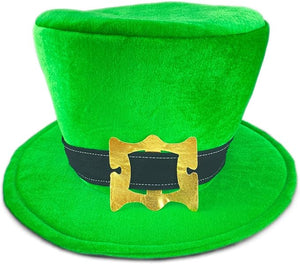 St Patricks Day Beard Face Mask and Green Hat Leprechaun Costume for Adults