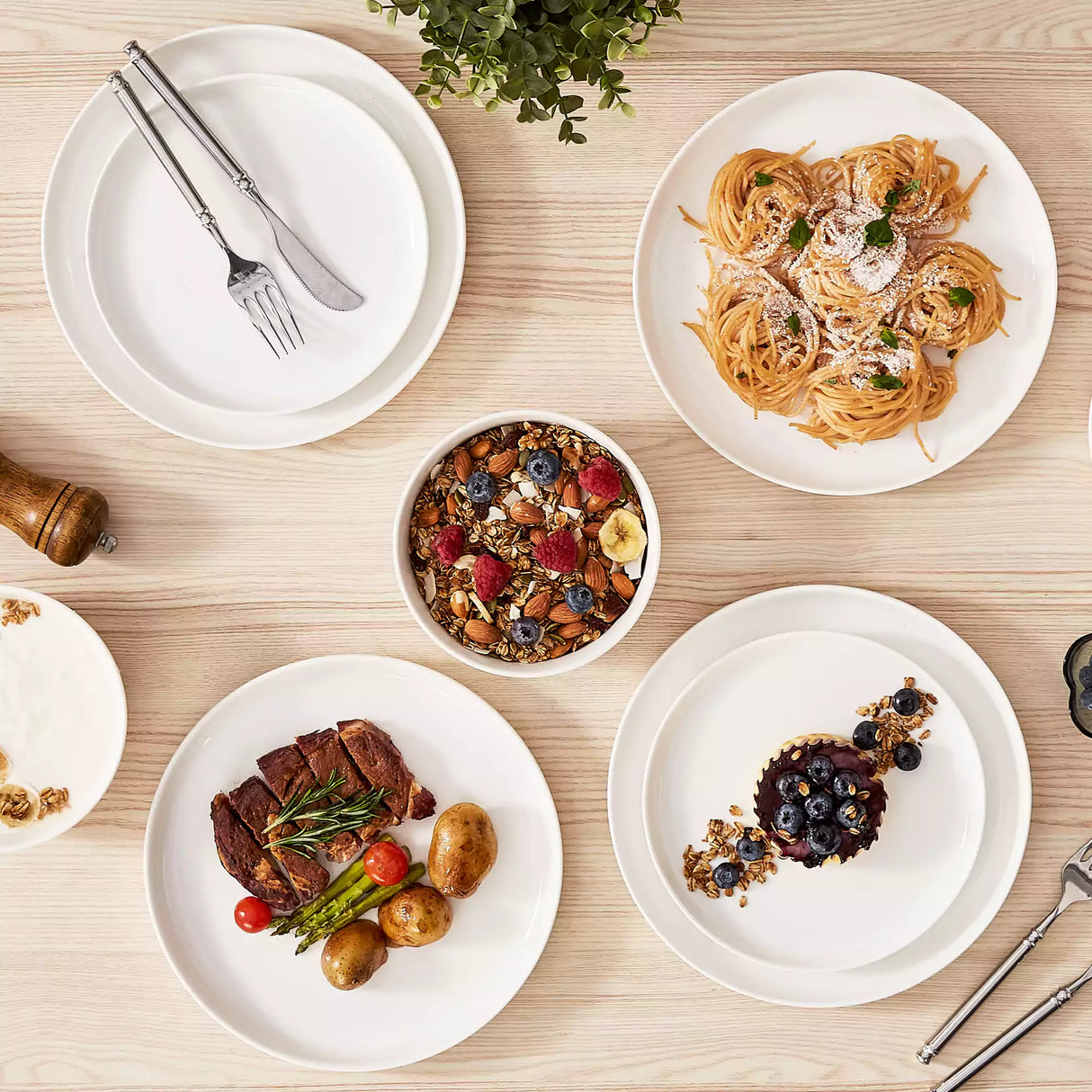 Mina 12 Piece Dinnerware Set