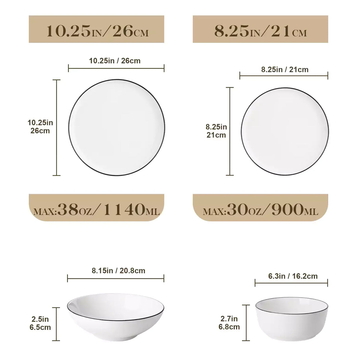 Mina 16 Piece Dinnerware Set