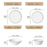 Mina 16 Piece Dinnerware Set