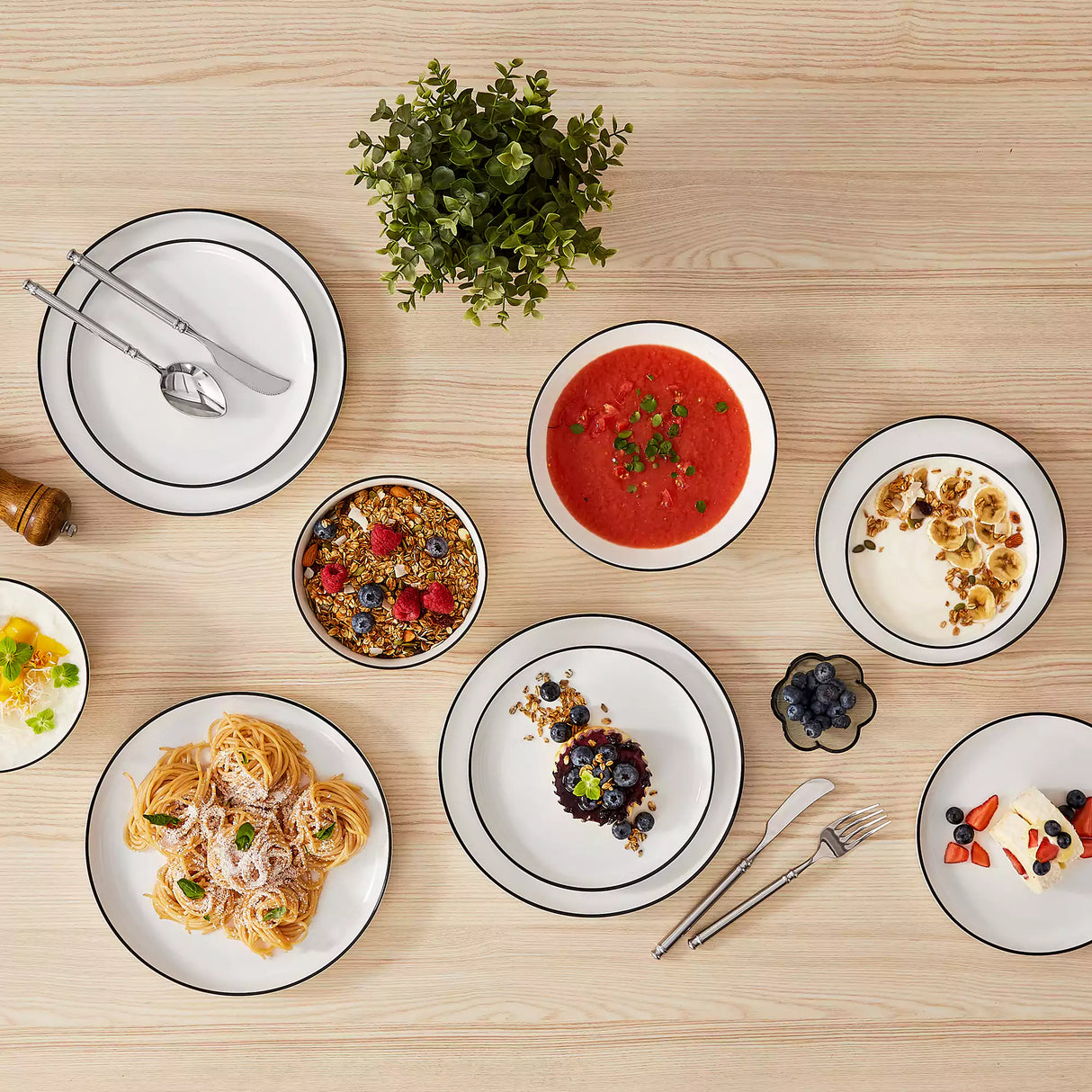 Mina 16 Piece Dinnerware Set