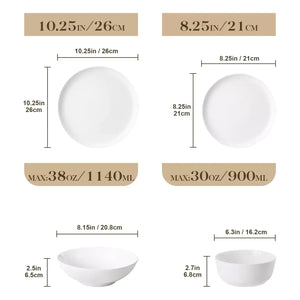 Mina 24 Piece Dinnerware Set