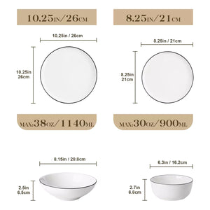 Mina 24 Piece Dinnerware Set