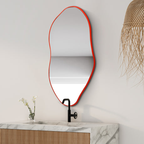 Everly Irregular Framed Decorative Wall Mirror