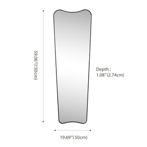 Alfie Rectangular Metal Framed Wall Mounted Full-Length Mirror