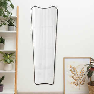 Alfie Rectangular Metal Framed Wall Mounted Full-Length Mirror