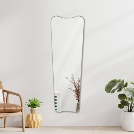 Alfie Rectangular Metal Framed Wall Mounted Full-Length Mirror