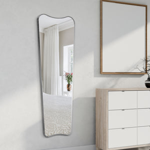 Alfie Rectangular Metal Framed Wall Mounted Full-Length Mirror