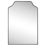Lindie Medium Scalloped-Top Metal Framed Wall Mounted Mirror