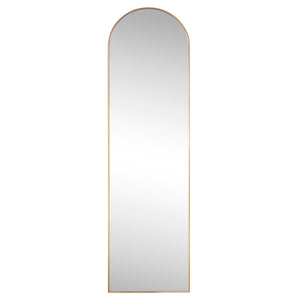 Adrian Large Arched Metal Framed Floor Full-Length Mirror