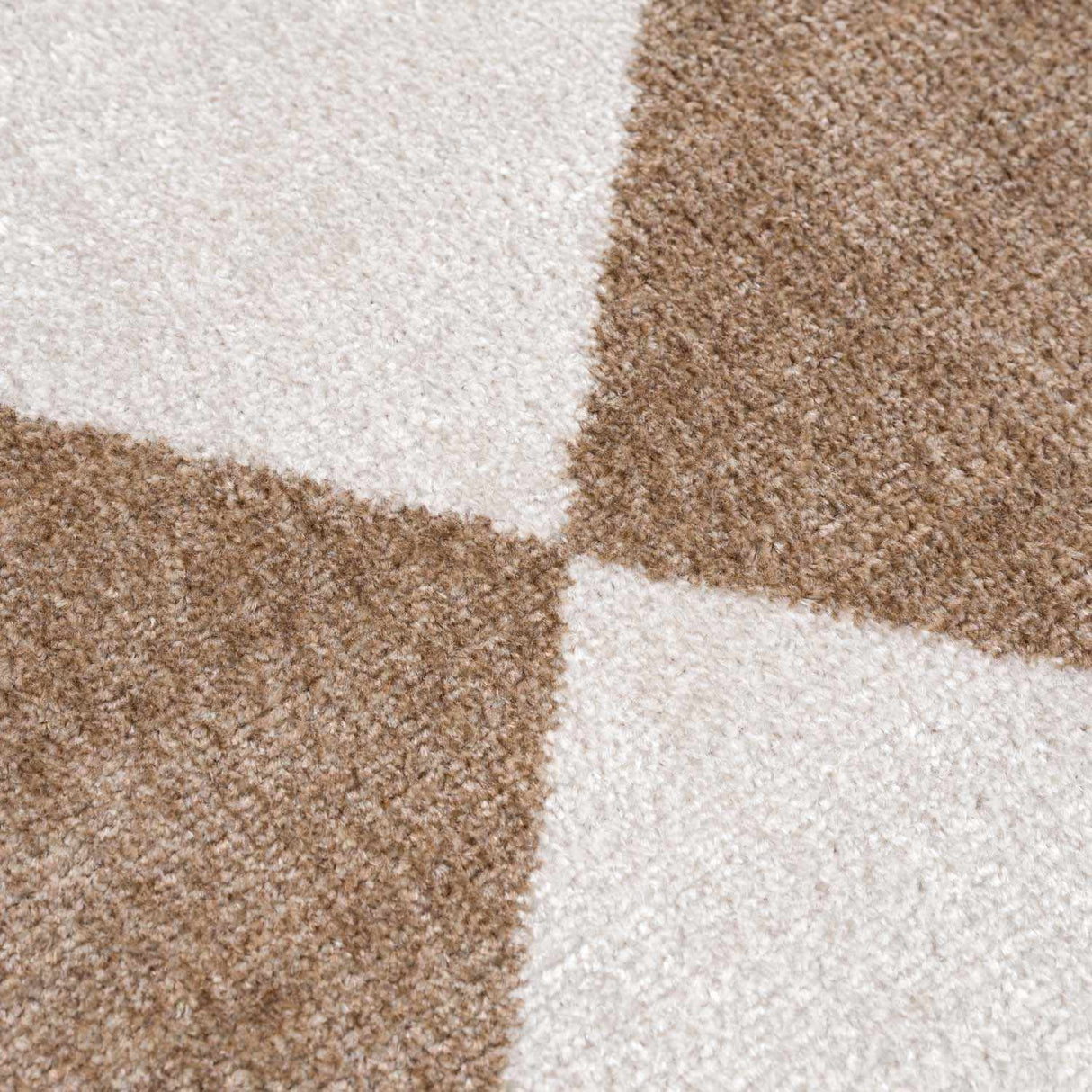 Ulric Brown Diamond Washable Area Rug