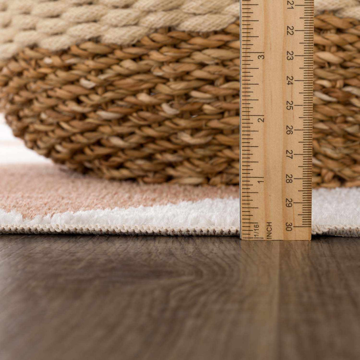 Ulric Chestnut Diamond Washable Area Rug