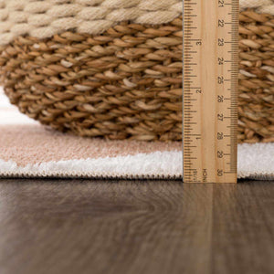 Ulric Chestnut Diamond Washable Area Rug