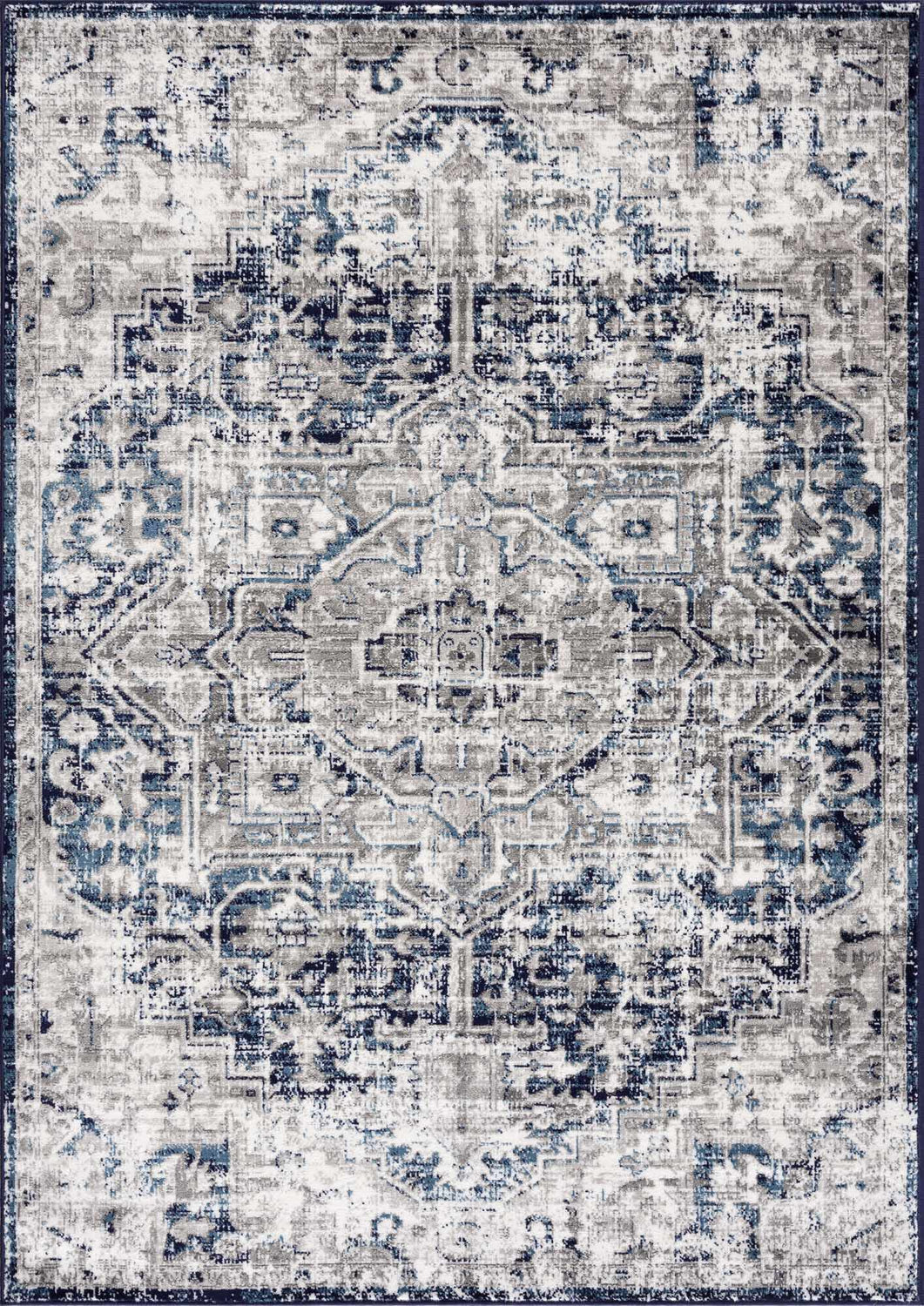 Buenaventura Navy Area Rug - Clearance