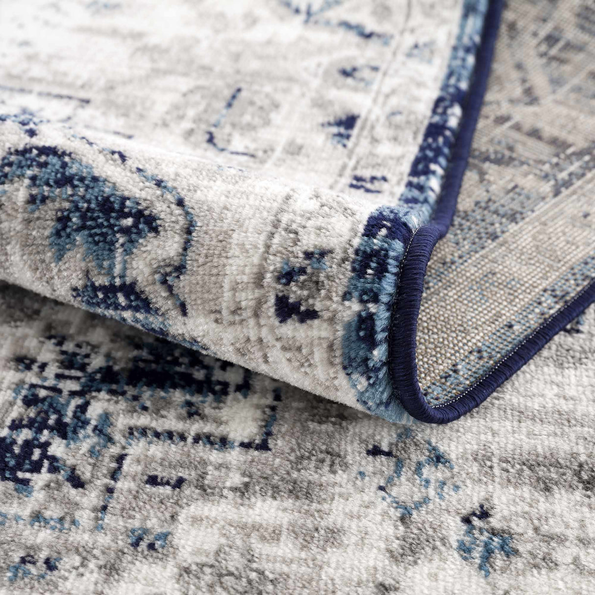 Buenaventura Navy Area Rug - Clearance